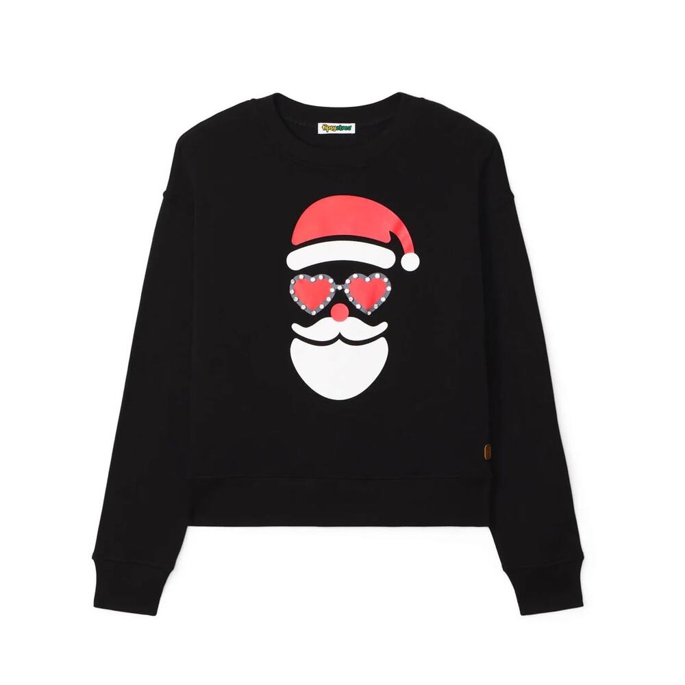 NEW Tipsy Elves Shimmering Santa Rhinestone Embellished Christmas Party Sweater - Picture 4 of 8